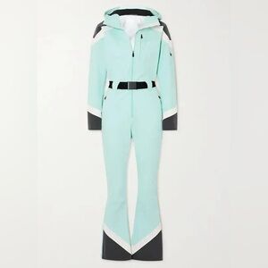 Perfect Moment Allos Belted Jumpsuit Ice Light Blue Ski Suit One Piece XS